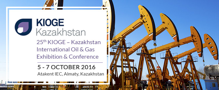KIOGE – Kazakhstan International Oil & Gas Exhibition & Conference 2016 | 5-7 October 2016 at Atakent IEC, Almaty, Kazakhstan