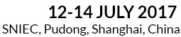 12– 14 July 2017 at SNIEC, Pudong, Shanghai, China
