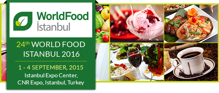 24th World Food Istanbul 2016 | Istanbul Expo Center, CNR Expo, Istanbul, Turkey | 1 - 4 September, 2016